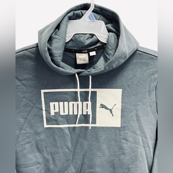 Puma Men's Split Logo Hoodie Evening Sky/Harbor Mist Size XL - Picture 5 of 8